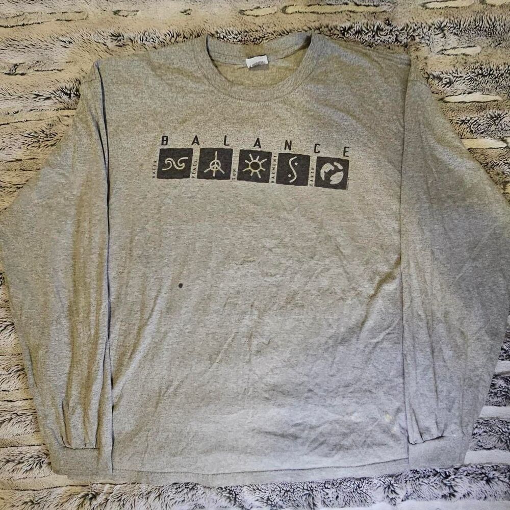 Anvil Men's Grey and Black Shirt